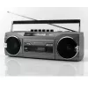 Pārnēsājams kasešu atskaņotājs Soundmaster SRR80TI ar DAB+ un FM, LCD displeju, 3 W RMS, 3,5 mm austiņu ligzdu, darbojas ar baterijām/230 V