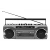 Pārnēsājams kasešu atskaņotājs Soundmaster SRR80TI ar DAB+ un FM, LCD displeju, 3 W RMS, 3,5 mm austiņu ligzdu, darbojas ar baterijām/230 V