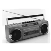 Pārnēsājams kasešu atskaņotājs Soundmaster SRR80TI ar DAB+ un FM, LCD displeju, 3 W RMS, 3,5 mm austiņu ligzdu, darbojas ar baterijām/230 V