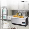 Tosteris Clatronic TA 3687 4 šķēles 1200 W Melns Nerūsējošais tērauds
