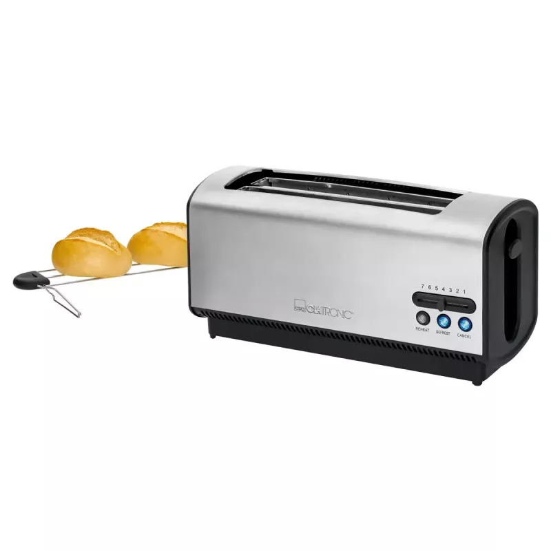 Tosteris Clatronic TA 3687 4 šķēles 1200 W Melns Nerūsējošais tērauds