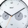 Wall/Table Clock Mebus 52826 Round Melns pelēka balta