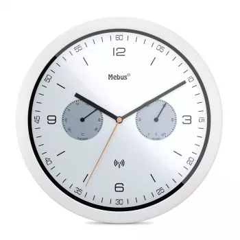 Wall/Table Clock Mebus 52826 Round Melns pelēka balta
