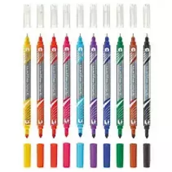 Marker Herlitz 11367232 Fine tip 10 gab. Melns Zils Brūns Zaļš Oranžs Rozā Purpursarkans Sarkans Dzeltens