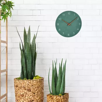 Kvarca pulkstenis TFA-Dostmann 60.3054.04 Circle zaļa Wall/Table