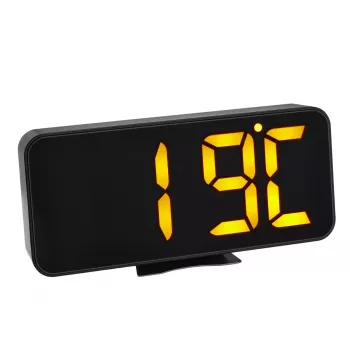 Digitālais modinātājs TFA-Dostmann 60.2027.01 Melns LED Baterija