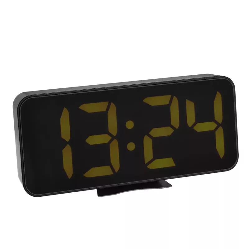 Digitālais modinātājs TFA-Dostmann 60.2027.01 Melns LED Baterija