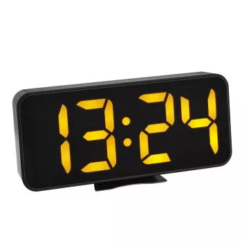Digitālais modinātājs TFA-Dostmann 60.2027.01 Melns LED Baterija