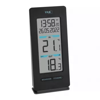 TFA-Dostmann Vides termometrs 30.3072.01 iekštelpām/ārtelpām -40 līdz 60 °C