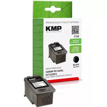 KMP C136 oriģinālo kārtridžu aizstājējs, saderīgs ar Canon PG-560 XL, melns