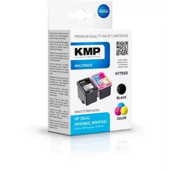 Tintes kārtridžu komplekts KMP 1759,4005 saderīgs, ciāna, 2 gab., ciāna tilpums 12 ml, izdruka ~300 lpp.