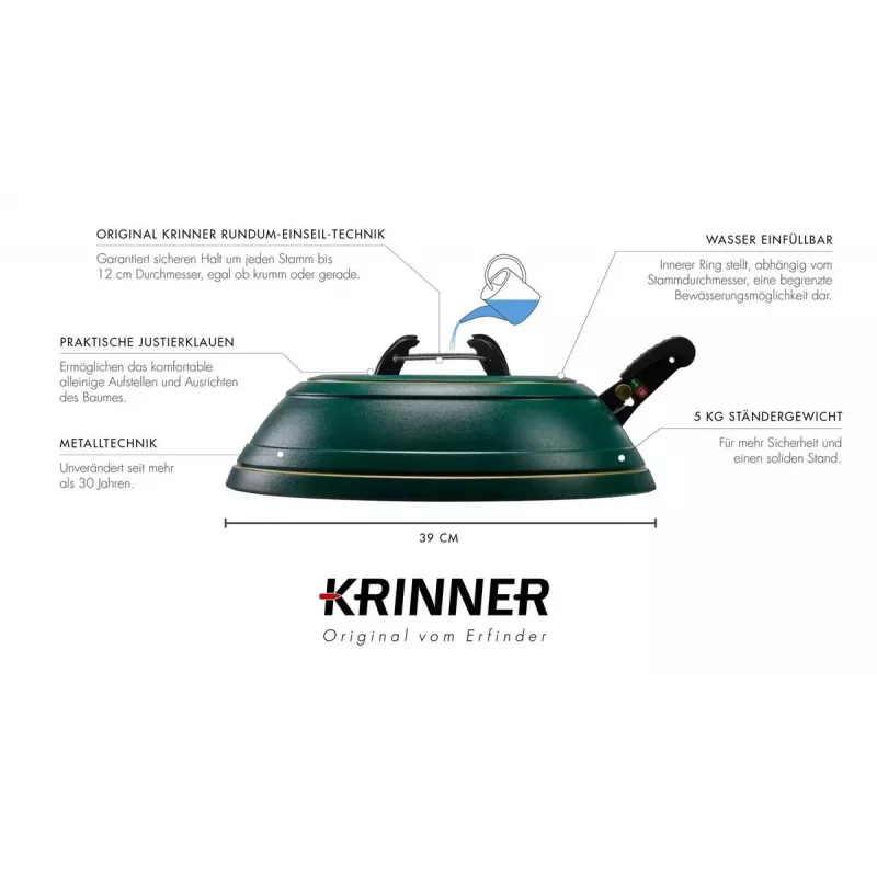 Ziemassvētku egles statīvs Krinner Classic zaļa 94001