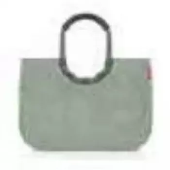 Reisenthel loopshopper L soma — 25 L, 460×250 mm, zaļa, alumīnija rāmis