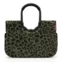Tote soma Reisenthel loopshopper L — 25 L, 460×250 mm, alumīnija rāmis, Melna/Brūna
