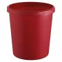 Atkritumu tvertne apaļa plastmasas sarkana Helit H6105825
