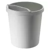 Miskaste Helit H6105882 18 L apaļa plastmasas pelēka