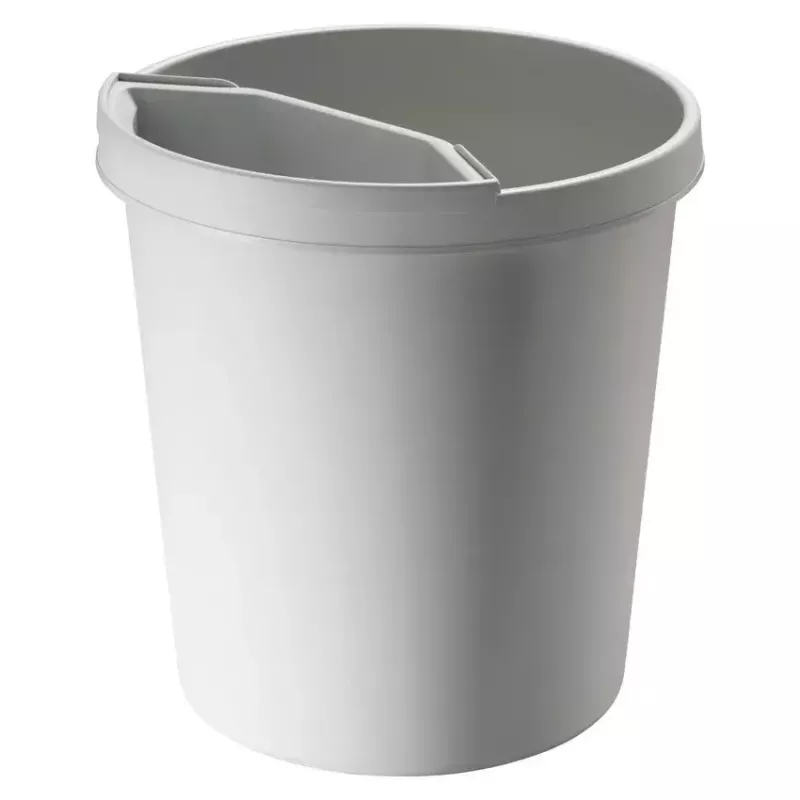 Miskaste Helit H6105882 18 L apaļa plastmasas pelēka