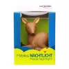 ANSMANN baby night-light 1800-0059 — LED, dzeltena gaisma, baterijas AA ×3, 119×119×137 mm, brūna/zaļa