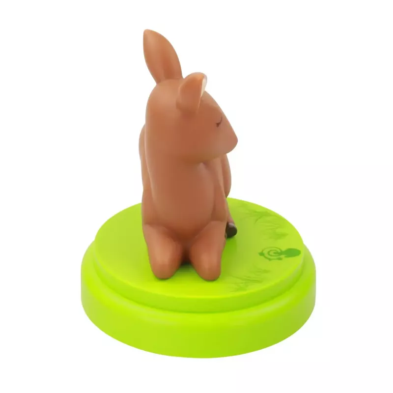 ANSMANN baby night-light 1800-0059 — LED, dzeltena gaisma, baterijas AA ×3, 119×119×137 mm, brūna/zaļa