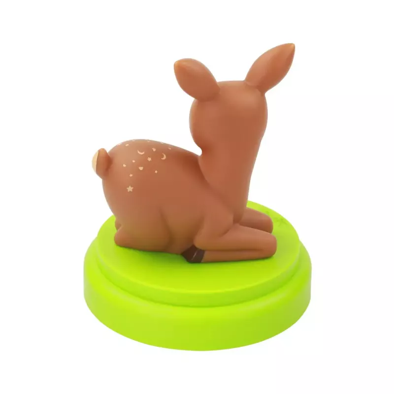 ANSMANN baby night-light 1800-0059 — LED, dzeltena gaisma, baterijas AA ×3, 119×119×137 mm, brūna/zaļa
