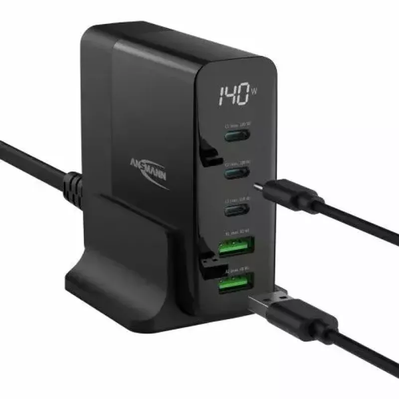 Iekštelpu lādētājs Ansmann DC5140PD Universal Melns USB ātrā uzlāde