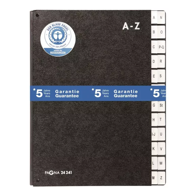 dalītāju grāmata Pagna 24241-04 melna A4