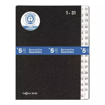 dalītāju mape Pagna 24321-04 Melna A4