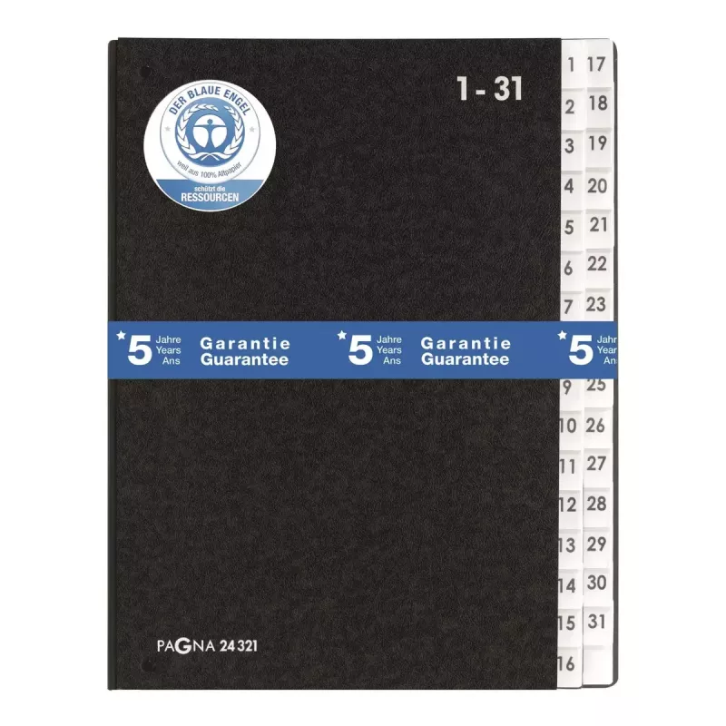 dalītāju mape Pagna 24321-04 Melna A4