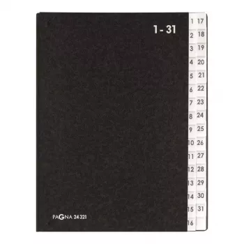 dalītāju mape Pagna 24321-04 Melna A4