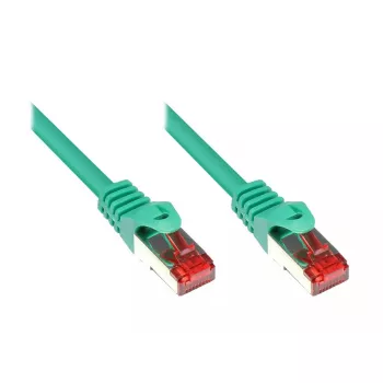 Alcasa 50m Cat6 tīkla kabelis zaļš S/FTP RJ-45 zelta kontakti