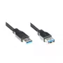 USB kabelis Alcasa 5m USB 3.0 A USB 3.2 Gen 1 Melns