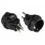 Good Connections PA-4502S strāvas kontaktdakšas adapteris USA Type B uz Type F (CEE 7/3), melns