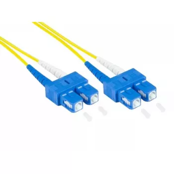 Optiskās šķiedras kabelis Alcasa LW-930SC 30 m 2x SC dzeltens