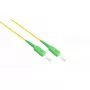 Optiskās šķiedras kabelis Alcasa LW-S902SASA 2m SC FTTH Dzeltens