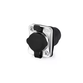 Savienotājs RJ45 Alcasa S6 IC06-R002 melns metālisks sievišķais/sievišķais
