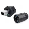 Vadu savienotājs RJ45 Alcasa IC06-R102 melns varš plastmasa silikagels