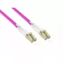 Optiskās šķiedras kabelis Alcasa LW-P8100LC4 100 m 2x LC violets