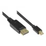 DisplayPort kabelis Alcasa DP-MDP1 1 m Mini DisplayPort melns
