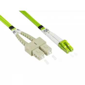 Optiskās šķiedras kabelis Alcasa LW-830LS5 30 m LC SC zaļš