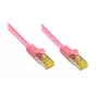 Tīkla kabelis Alcasa 50m Cat7 RJ-45 fuksīna S/FTP (S-STP)