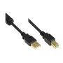 USB kabelis Alcasa GC-M0079 0,5 m USB A USB B Melns