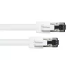 Tīkla kabelis Alcasa 8080-050W Balts 5m Cat8.1 S/FTP