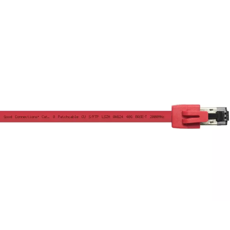 Tīkla kabelis Alcasa 8080-075R sarkans 7,5 m Cat8.1 S/FTP