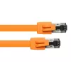 Tīkla kabelis Alcasa 8080-050O 5m Cat8.1 S/FTP oranža