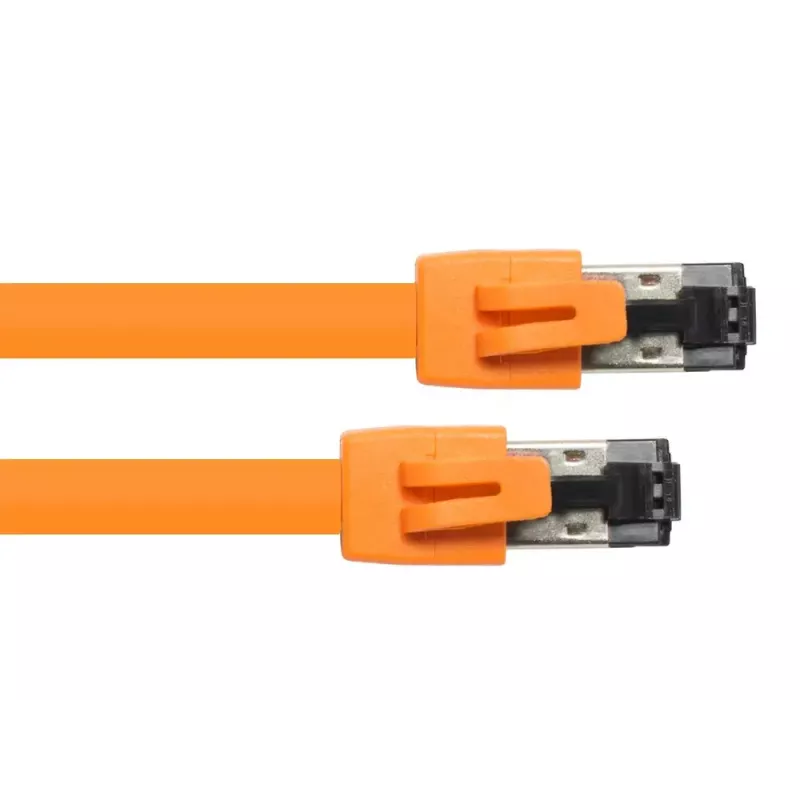 Tīkla kabelis Alcasa 8080-050O 5m Cat8.1 S/FTP oranža