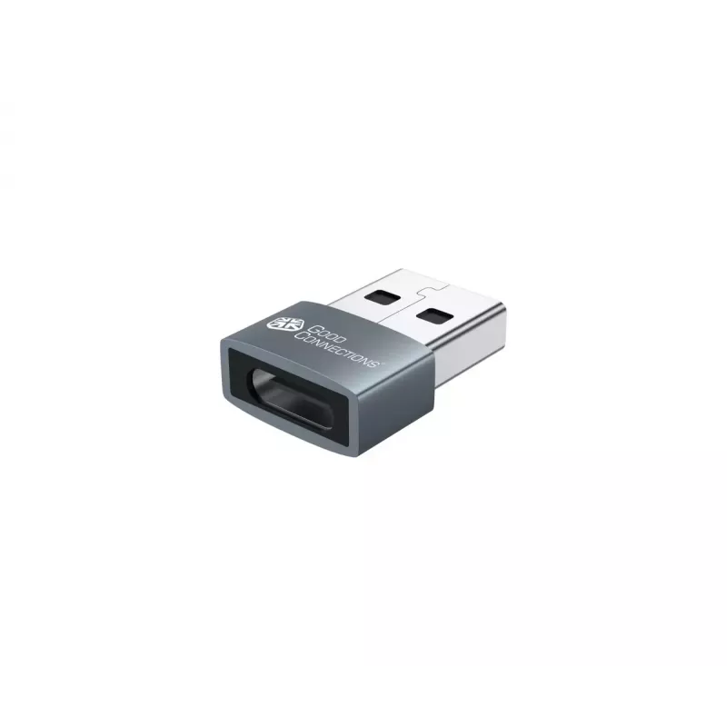 USB dzimuma mainītājs Alcasa USB-AD203-5 USB-A uz USB-C pelēks