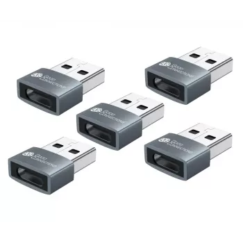 USB dzimuma mainītājs Alcasa USB-AD203-5 USB-A uz USB-C pelēks