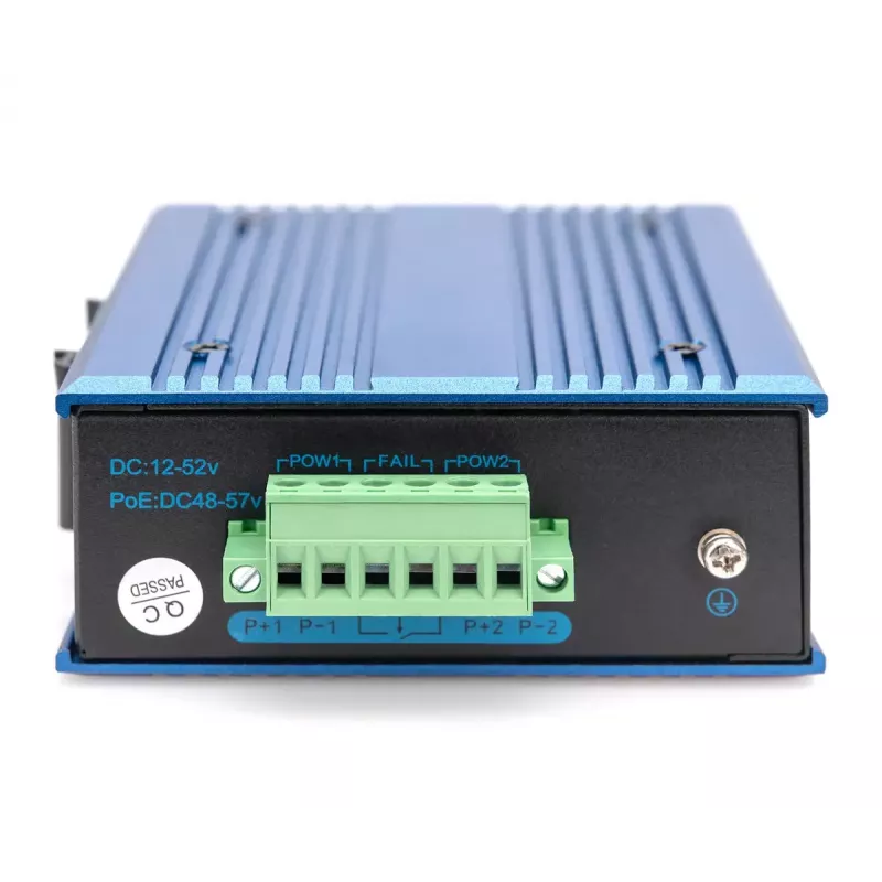 Digitus 4 portu Fast Ethernet tīkla PoE slēdzis, industriāls, nepārvaldāms, 1 SFP augšupsaite