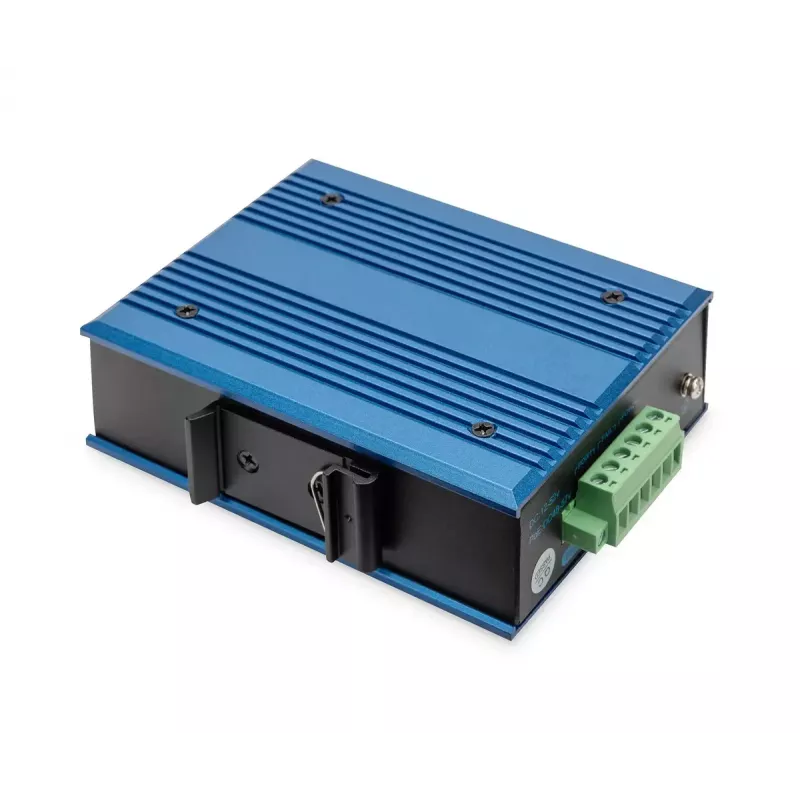 Digitus 4 portu Fast Ethernet tīkla PoE slēdzis, industriāls, nepārvaldāms, 1 SFP augšupsaite