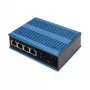Digitus 4 portu Fast Ethernet tīkla PoE slēdzis, industriāls, nepārvaldāms, 1 SFP augšupsaite